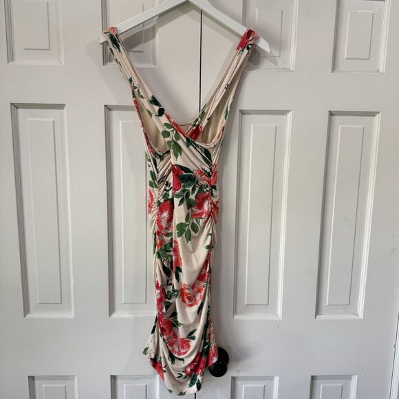 Anthropologie Daily Practice Eureka Floral Print Dress Bodycon Soft Size XS NEW - Picture 3 of 15